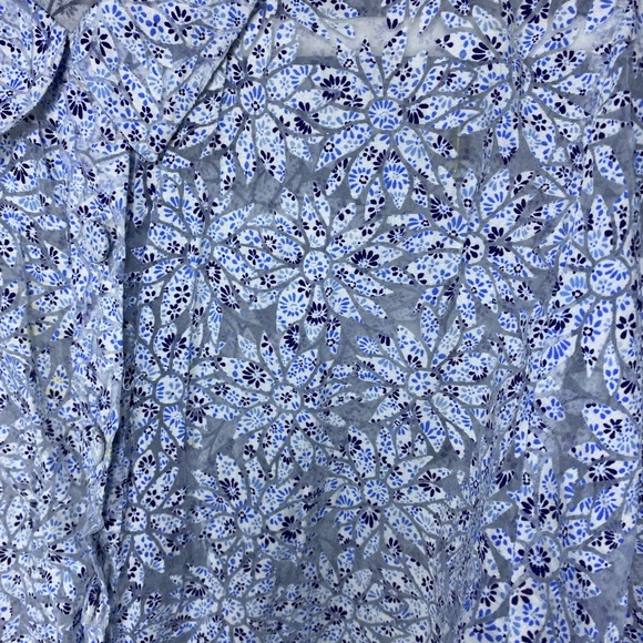 Zara Women's Light Blue Sheer Cropped Blouse * - Picture 4 of 6